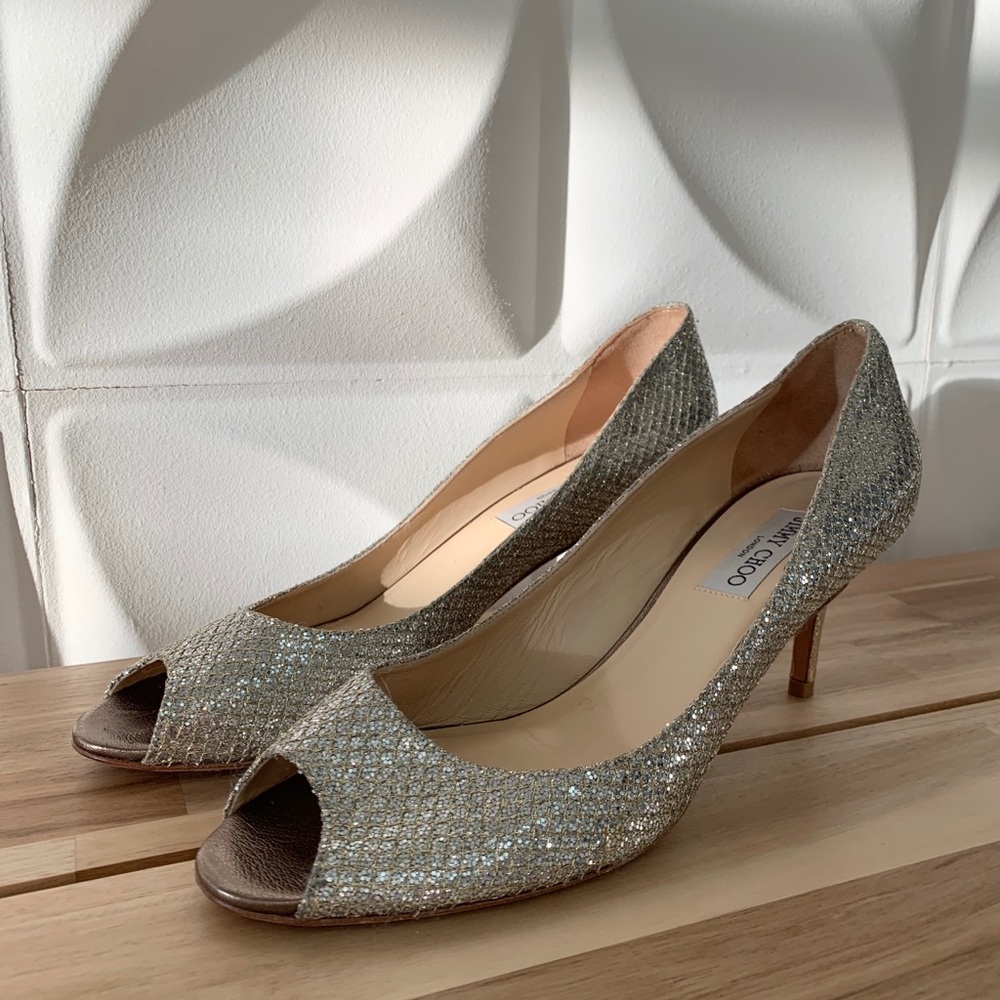 Jimmy Choo sequined heels✨